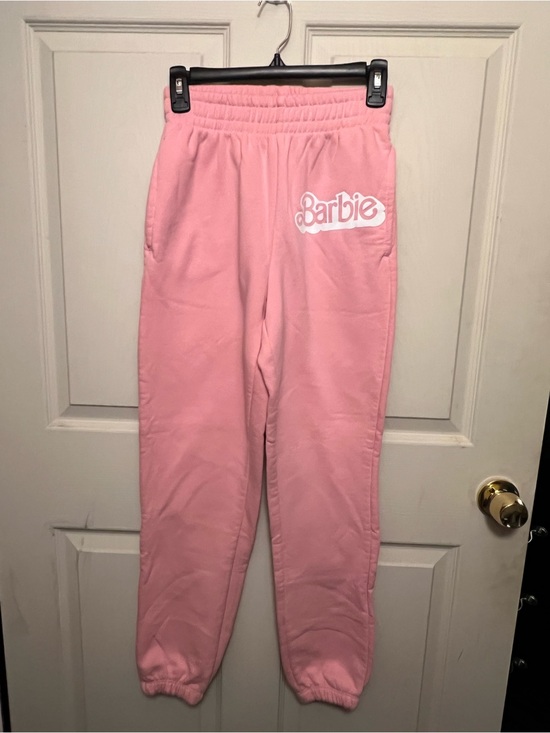 Barbie Pants - Barbie Light Pink Logo Jogger Sweatpants